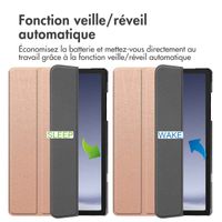 imoshion Coque tablette Trifold Samsung Galaxy Tab A9 Plus - Rose Doré