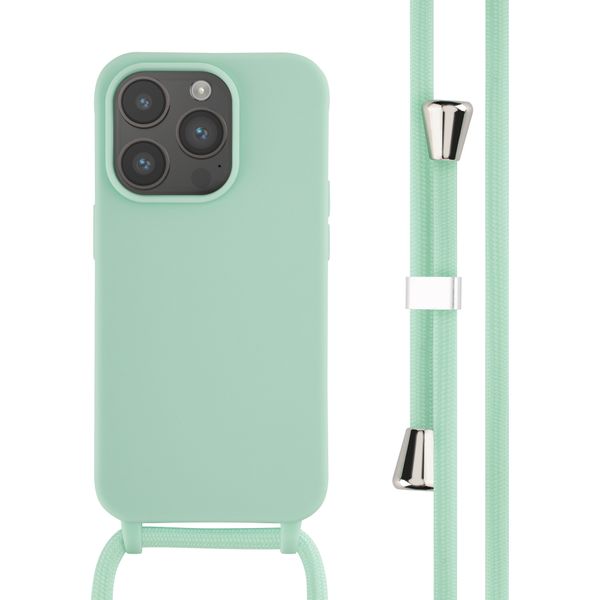 imoshion ﻿Coque en silicone avec cordon iPhone 14 Pro - Menthe verte