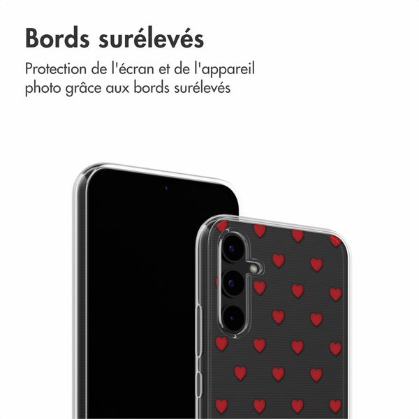 imoshion Coque Design Samsung Galaxy A34 (5G) - Red Hearts