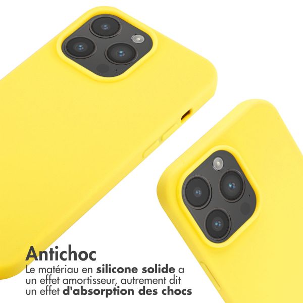 imoshion Coque en silicone avec cordon Apple iPhone 14 Pro Max - Jaune