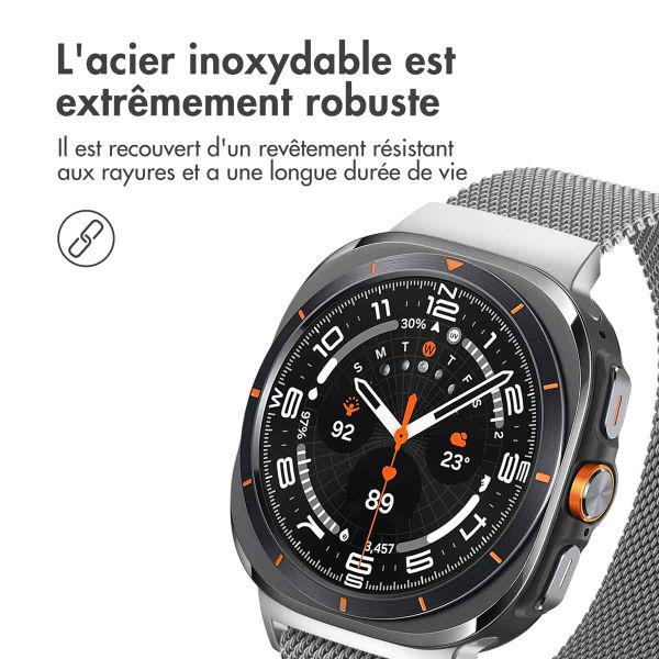 imoshion Milanais Watch bracelet le Samsung Galaxy Watch Ultra - Argent