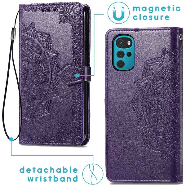 imoshion Etui de télephone Mandala Motorola Moto G22 - Violet