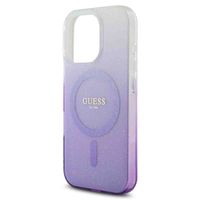 Guess Coque MagSafe IML Glitter Gradient Apple iPhone 16 Pro - Purple