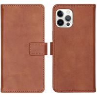 imoshion Étui de télephone portefeuille de luxe Apple iPhone 12 (Pro) - Marron