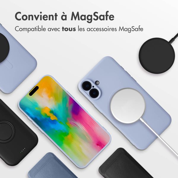 imoshion Coque Couleur avec MagSafe Apple iPhone 16 Plus - Lila / Lilac