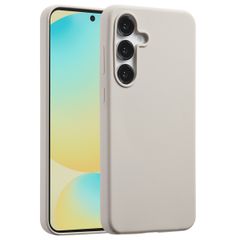 Accezz Coque Liquid Silicone avec MagSafe Samsung Galaxy S25 FE - Stone