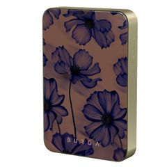 Burga Powerbank magnétique 5 000 mAh - Convient pour MagSafe et Qi2 - Nuit de velours / Or