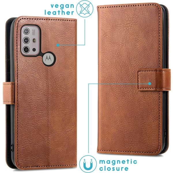 imoshion Étui de télephone portefeuille Motorola Moto G30 / G20 / G10 (Power) - Marron