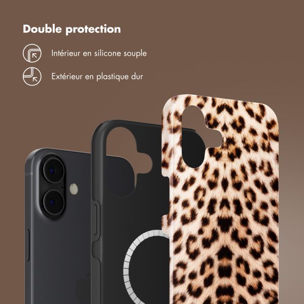 Selencia Coque arrière Vivid Tough avec MagSafe iPhone 16 - Wild Leo