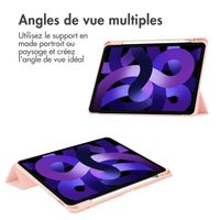 imoshion Coque tablette rigide Trifold iPad Air 11 pouces (2025) M3 / (2024) M2 / Air 5 (2022) / Air 4 (2020) - Rose