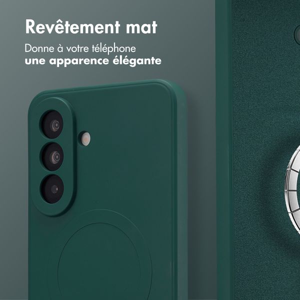imoshion Coque Couleur avec MagSafe Samsung Galaxy A37 (5G) - Vert foncé