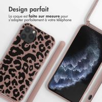 imoshion Coque design en silicone avec cordon iPhone 11 Pro - Animal Pink