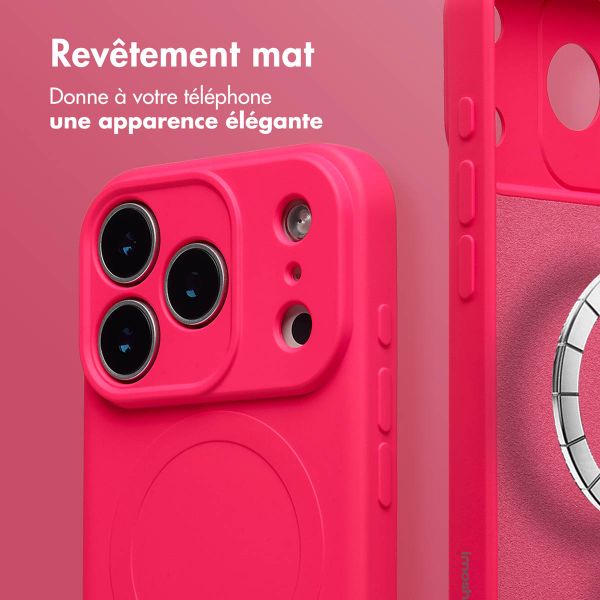 imoshion Coque Couleur avec MagSafe Apple iPhone 17 Pro Max - Neon Pink
