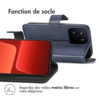 imoshion Étui de télephone portefeuille de luxe Xiaomi 13 - Bleu foncé