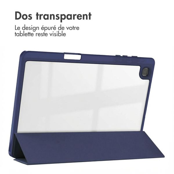 imoshion Coque tablette rigide Trifold Samsung Galaxy Tab S6 Lite (2020/2022/2024)  - Bleu foncé