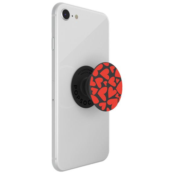 PopSockets iMoshion PopGrip - Red Hearts - Black