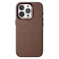 Woodcessories Coque Bio Leather MagSafe iPhone 15 Pro - Brun