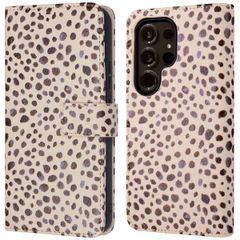 imoshion Étui de téléphone portefeuille Design Samsung Galaxy S24 Ultra - Black And White Dots