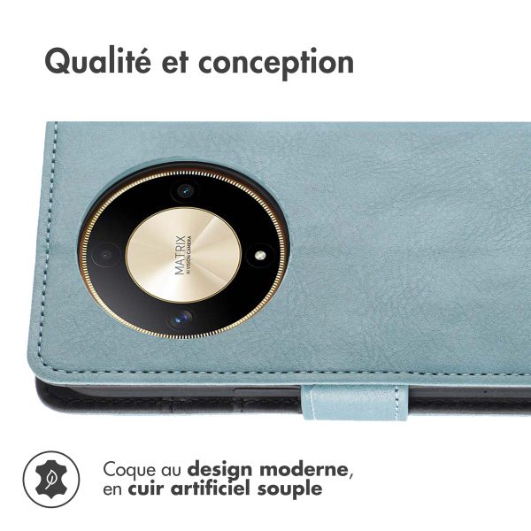 imoshion Étui de télephone portefeuille Honor Magic 6 Lite - Bleu clair