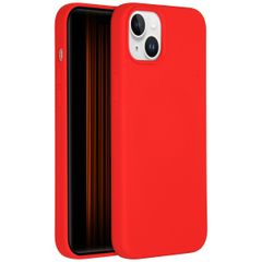 Accezz Coque Liquid Silicone avec MagSafe Apple iPhone 15 Plus - Rouge