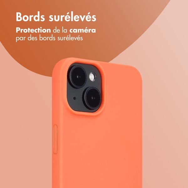 imoshion Coque Couleur Apple iPhone 14 - Apricot Crush Orange