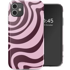 Selencia Coque arrière Vivid Apple iPhone 11 - Wavy Swirl Pink Plum