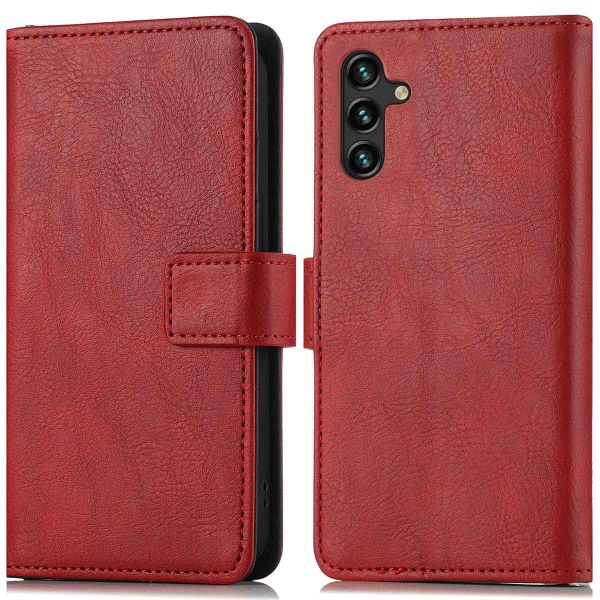 imoshion Étui de téléphone portefeuille Luxe Samsung Galaxy A13 (5G) / A04s - Rouge