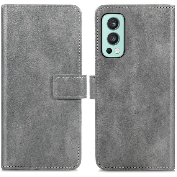 imoshion Étui de téléphone portefeuille Luxe OnePlus Nord 2 - Gris