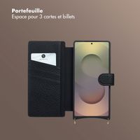 Selencia Étui Riva avec MagSafe et cordon de téléphone Samsung Galaxy S25 Ultra - Noir