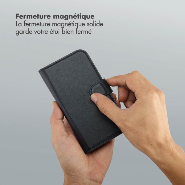 Selencia Étui portefeuille amovible Olyn avec MagSafe Samsung Galaxy S23 - Noir