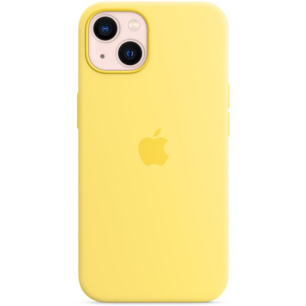 Apple Coque en silicone MagSafe Apple iPhone 13 - Lemon Zest