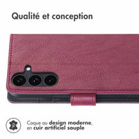imoshion Étui de télephone portefeuille Samsung Galaxy S25 FE - Bordeaux