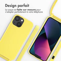 imoshion ﻿Coque en silicone avec cordon iPhone 13 Mini - Jaune