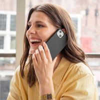 Accezz Coque Liquid Silicone Apple iPhone Xr - Noir