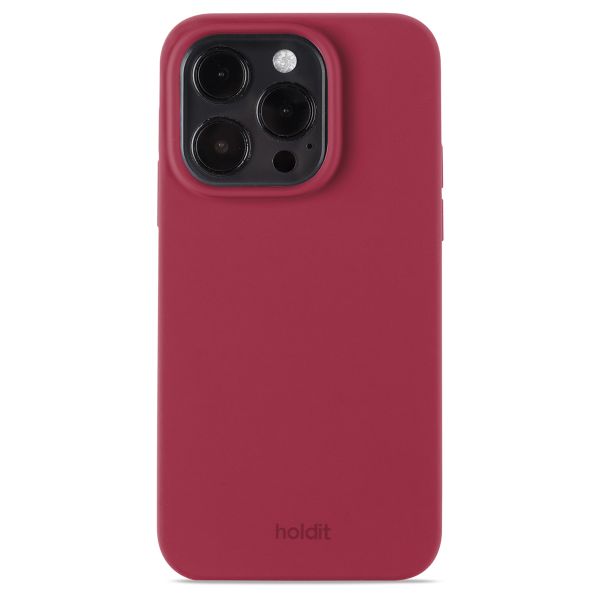 Holdit Coque Silicone iPhone 15 Pro - Red Velvet