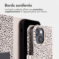 imoshion Étui de télephone portefeuille Design Apple iPhone 14 - Desert Dots
