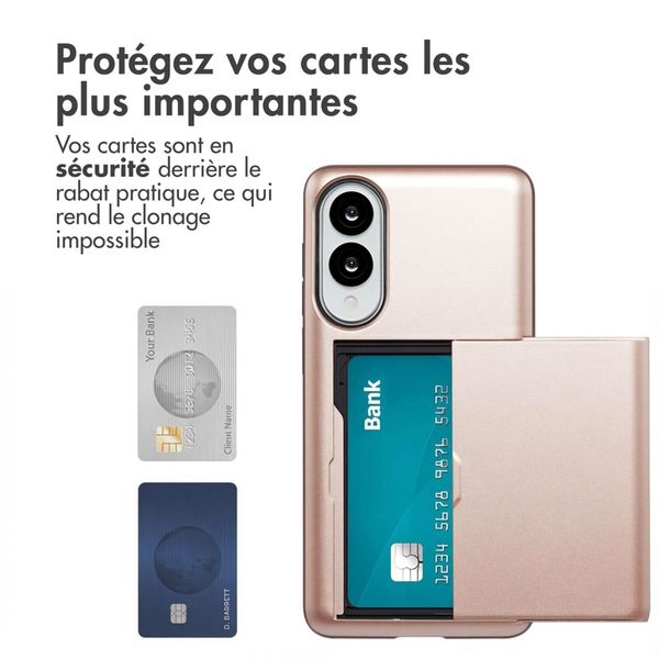 imoshion Coque arrière avec porte-cartes Samsung Galaxy S25 Edge - Rose Doré