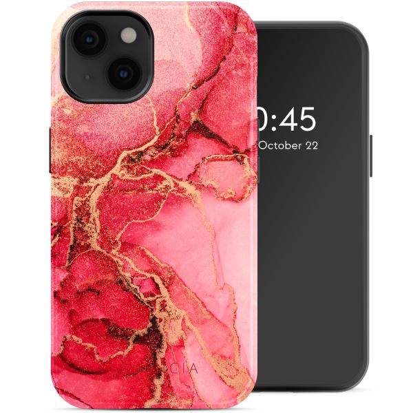 Selencia Coque arrière Vivid Tough avec MagSafe iPhone 14 - Rosy Marble