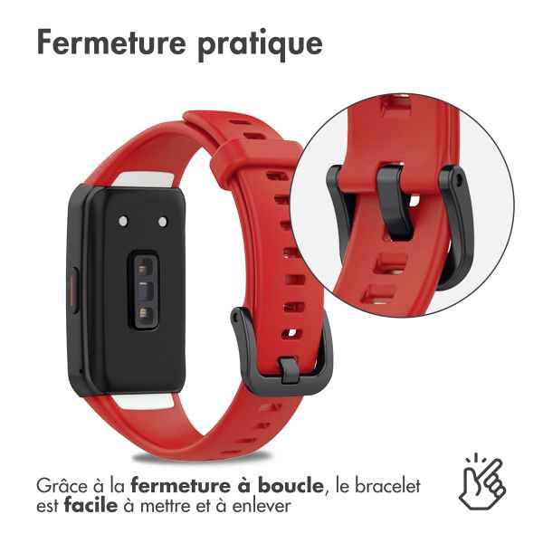 imoshion Bracelet en silicone Huawei Band 6 / Honor Band 6 - Rouge