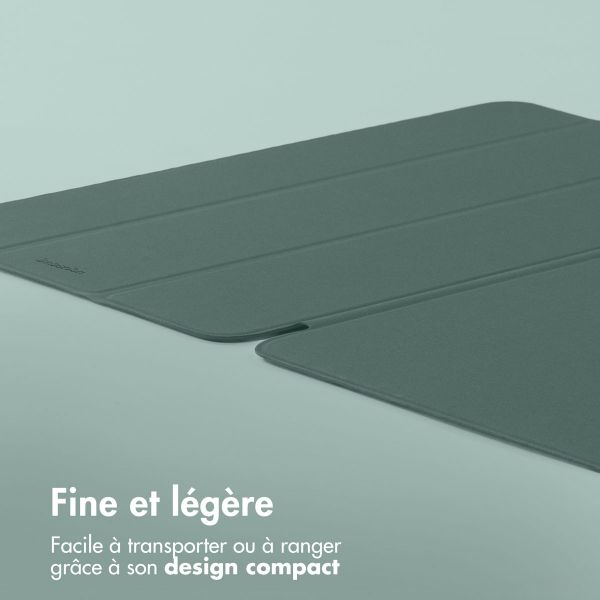 imoshion Magnetic etui de téléphone portefeuille Apple iPad Pro 11 (2025) M5 / (2024) M4 - Vert foncé