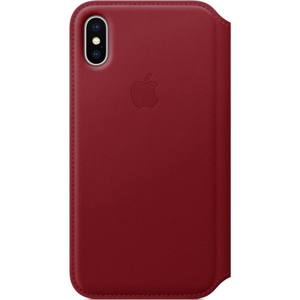 Apple Étui de téléphone Leather Folio Apple iPhone X