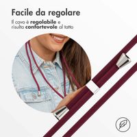 imoshion Coque en silicone avec cordon Samsung Galaxy S20 FE - Rouge foncé