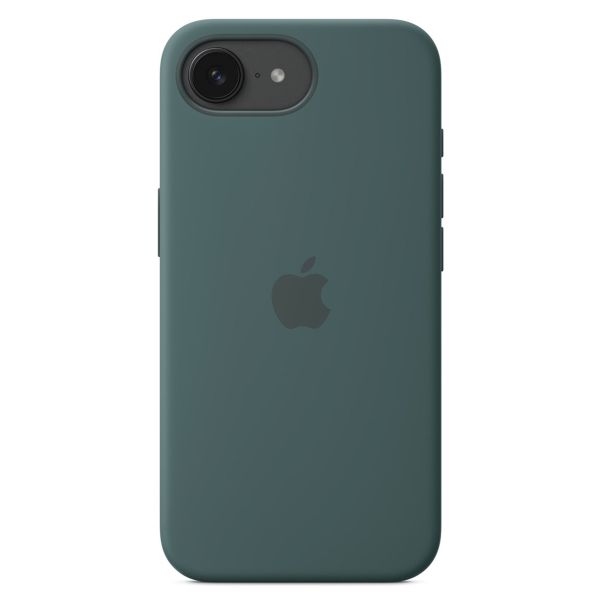 Apple Coque en silicone MagSafe iPhone 16e - Lake Green