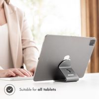 Accezz Support de téléphone de bureau - Support de tablette de bureau - Premium - Aluminium - Gris