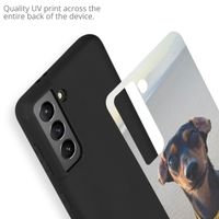 Concevez votre propre coque en gel Samsung Galaxy S21 - Noir