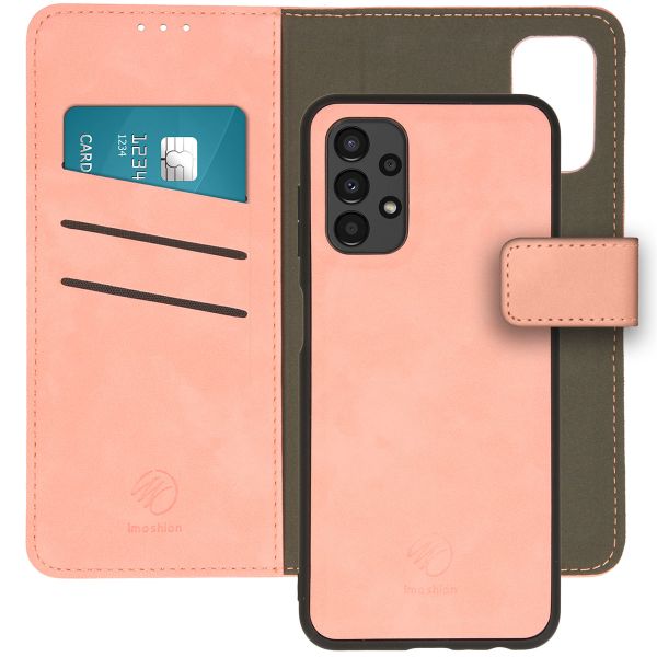 imoshion Etui de téléphone de type portefeuille de luxe 2-en-1 amovible Samsung Galaxy A13 (4G) - Rose