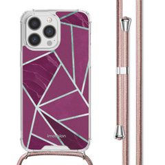 imoshion Coque Design avec cordon Apple iPhone 13 Pro - Bordeaux Graphic