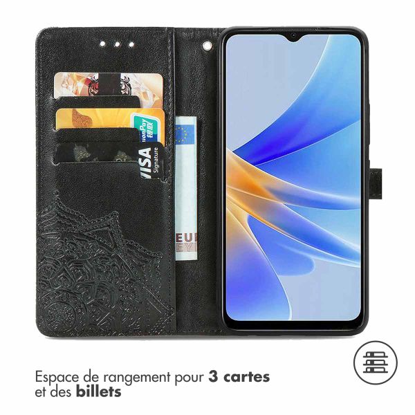 imoshion Etui de télephone Mandala Oppo A17 - Noir