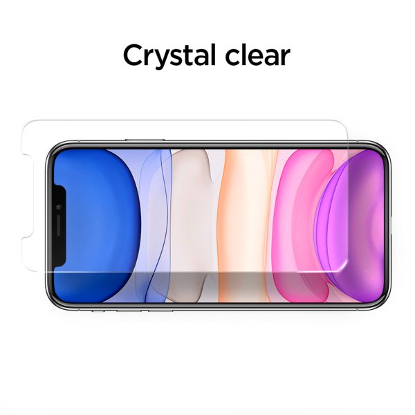 Spigen Protection d'écran en verre trempé AlignMaster Full Cover Apple iPhone 11 / Xr