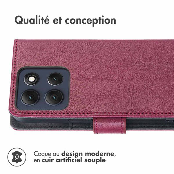 imoshion Étui de télephone portefeuille Motorola Moto G86 - Marron
